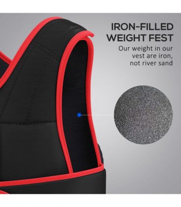 20KGS Adjustable Weight Vest Running Gym Training Weight Loss HOMCOM