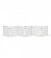 Freestanding Pet Dog Gate 6 Panel Foldable Wooden Playpen 432cm Long Pawhut