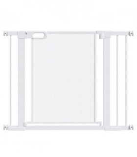 Pressure Fit Safety Gate for Doors, Dog Gate Auto Close, 75-103 cm White PawHut