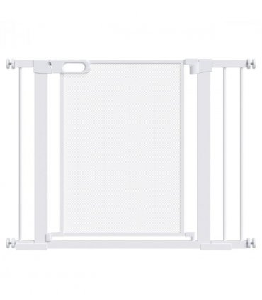 Pressure Fit Safety Gate for Doors, Dog Gate Auto Close, 75-103 cm White PawHut