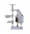 Deluxe Cat Tree Climb Post Kitten Scratching Condo Furniture Activity Pawhut
