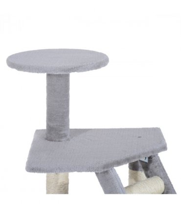 Deluxe Cat Tree Climb Post Kitten Scratching Condo Furniture Activity Pawhut