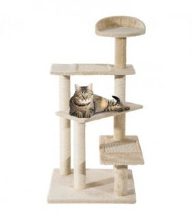 Cat Tree Scratcher Climbing Post Kitten Pets Scratching Furniture Tower Pawhut