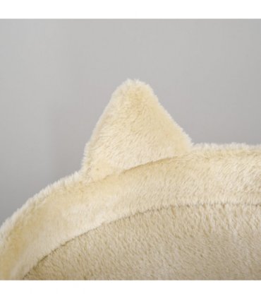 3-Tier Deluxe Cat Activity Tree Scratching Posts  Kitten Beige Pawhut