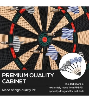 Electronic Dartboard 26 Games,185 Variations with 6 Darts Ready-to-Play