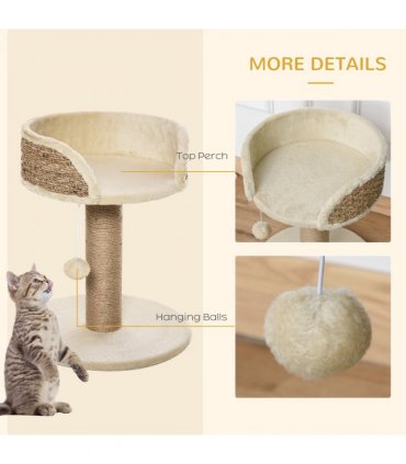 Cat Tree Tower Activity Center Climbing Stand with Scratching Posts Pawhut