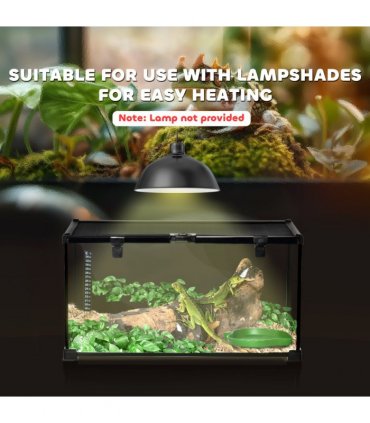Glass Reptile Terrarium Habitats for Lizards, Frogs, Snake Pawhut
