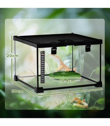 Glass Reptile Terrarium Habitats for Lizards, Frogs, Snake Pawhut
