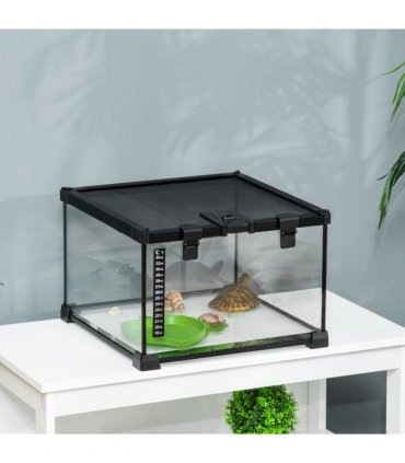 Glass Reptile Terrarium Habitats for Lizards, Frogs, Snake Pawhut