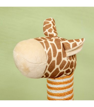 Cat Tree Cute Giraffe Kitten Play Tower W/ Scratching Posts Tunnel Ball Pawhut