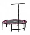 Trampoline Outdoor Bouncer Jumper Adjustable Handle Adult Kid Pink HOMCOM