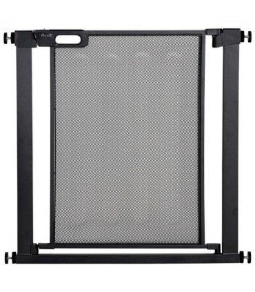 Pressure Fit Safety Gate for Stairs w/ Auto Close 75-82 cm - Black Pawhut