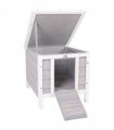 Wooden Rabbit Hutch Bunny Cage Guinea Pig House Pet Habitat Ferret Pawhut