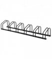 6 Bike Parking Rack Locking Storage Stand Holder Floor Wall Mount Black HOMCOM