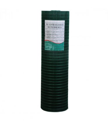 PVC Coated Welded Wire Mesh Chicken Poultry Aviary Fence Run Hutch Pet PawHut