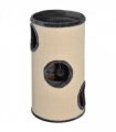 Cat Scratching Barrel Sisal Activity Center 3 Dens Observation Deck 70H Pawhut