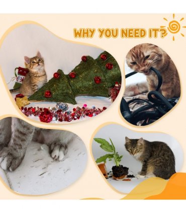 Cat Scratching Barrel Sisal Activity Center 3 Dens Observation Deck 70H Pawhut