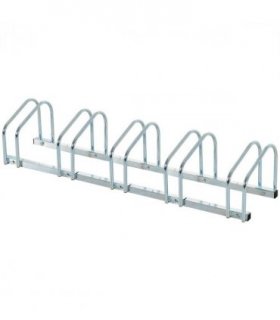 5 Bike Parking Rack Locking Storage Stand Holder Floor Wall Mount HOMCOM