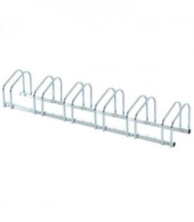 Bike Parking Rack 6 Bike Locking Storage Stand Holder Floor Wall Mount HOMCOM
