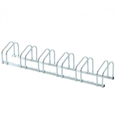 Bike Parking Rack 6 Bike Locking Storage Stand Holder Floor Wall Mount HOMCOM
