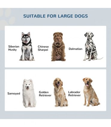 Raised Dog Bowls for Large Dogs Feeding Station Stand, Storage - Pawhut