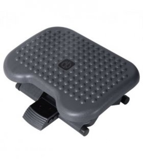 Footrest 3 Position Tilting Foot Rest Adjustable Massage Home Office Black