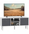 HOMCOM Modern TV Cabinet Stand w/ Shelves & Drawers, Living Room Bedroom