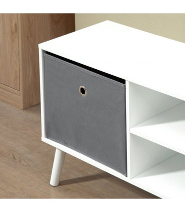 HOMCOM Modern TV Cabinet Stand w/ Shelves & Drawers, Living Room Bedroom