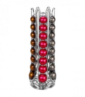 VINSANI 48 POD CHROME COFFEE POD STAND 1010347