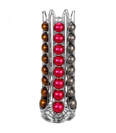 VINSANI 48 POD CHROME COFFEE POD STAND 1010347