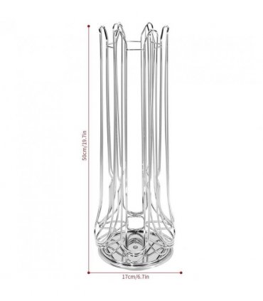 VINSANI 48 POD CHROME COFFEE POD STAND 1010347