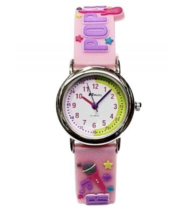 Watch - Time Teacher Silicon Pink 27mm Childrens 3D Pop Star R1513.48P