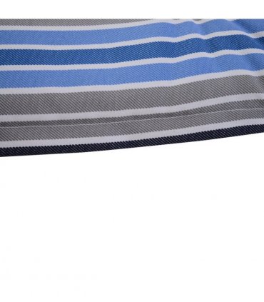 2 PCS Patio Bench Swing Chairs Garden Chairs Double Seat Cushion Mat Strips Blue