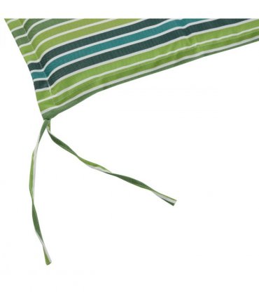 2 PCS Patio Bench Swing Chairs Garden Chairs 2 Seat Cushion Mat Strips Green