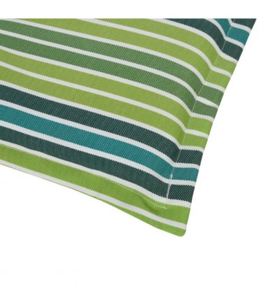 2 PCS Patio Bench Swing Chairs Garden Chairs 2 Seat Cushion Mat Strips Green