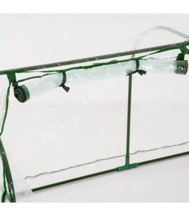 Tunnel Greenhouse Green Grow House Steel Frame Garden Outdoor 200 x 100 x 80cm
