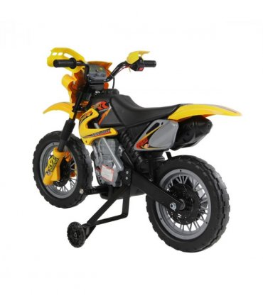 Kids Ride On Car Children Motorcycle Yellow Motocross Style 25W 2.5km/h 3-6 25kg