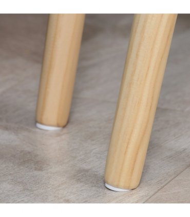 Side Table Set of 2 Nested Coffee Table W/ Solid Wood Legs Living Room White