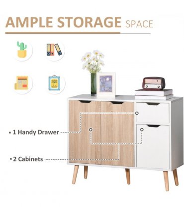 Storage Cabinet Sideboard with Drawer Bedroom, Living Room, Home Office