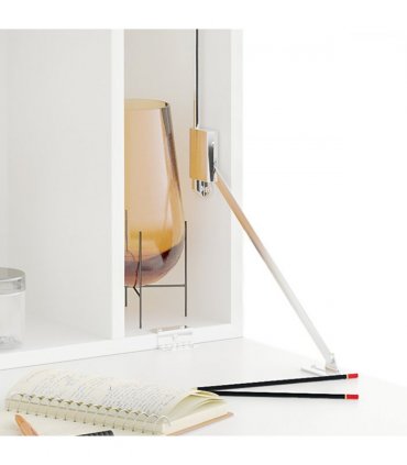 Wall Mounted Table Drop Leaf Floating Laptop Desk w/ Storage for Home Office