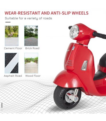 Vespa Licensed Kids Ride On Motorcycle 6V Battery Powered Electric Toys