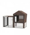 Rabbit Hutch Cover, Bunny Guinea Pig Cage Protector Water-Resistant Cover