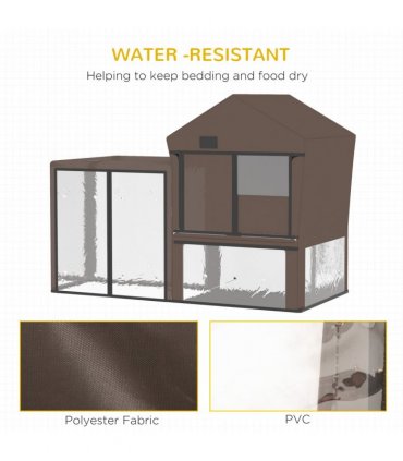 Rabbit Hutch Cover, Bunny Guinea Pig Cage Protector Water-Resistant Cover