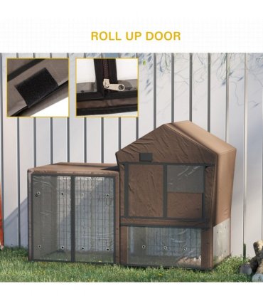 Rabbit Hutch Cover, Bunny Guinea Pig Cage Protector Water-Resistant Cover