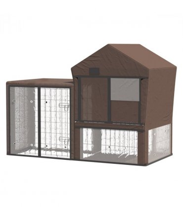 Rabbit Hutch Cover, Bunny Guinea Pig Cage Protector Water-Resistant Cover