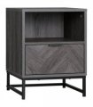 Nightstand, Bedside Table with Drawer and Shelf End Table Living Room, Bedroom