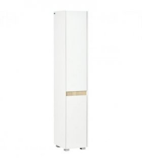 Tall Bathroom Cabinet Modern Freestanding Tallboy w/ Adjustable Shelves White