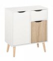 Floor Cabinet Storage Cupboard Sideboard with Drawer for Bedroom, Living Room