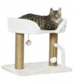 42cm Indoor Cat Tree Kitty Play Tower w/ Toy Balls, Jute Scratching Post