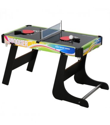 4-in-1 Foldable Game Table Hockey Football Table Tennis & Pool Home Gaming